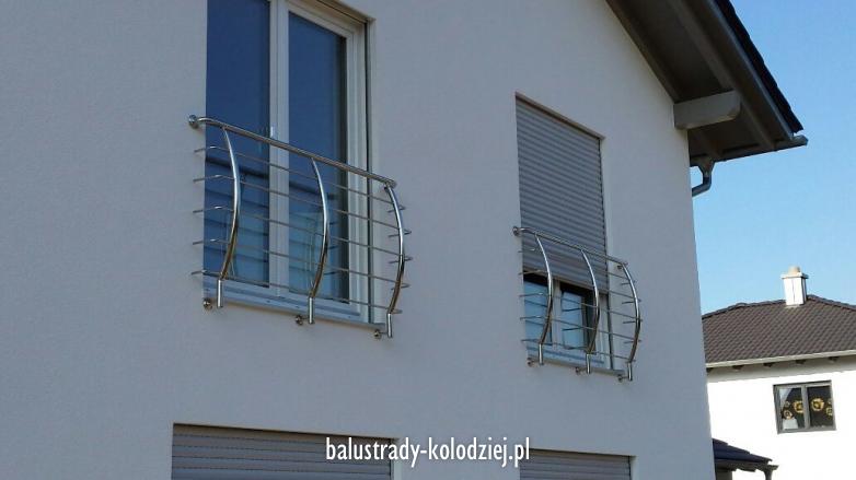 Franz�sisch Gel�nder aus Edelstahl,  Toging am Inn