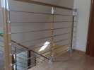 Balustrada stal nierdzewna plus drewno db .Pensjonat -